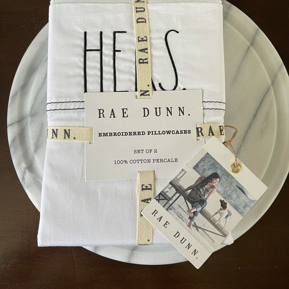 New! Rae Dunn pillow Cases - Picture 2 of 2